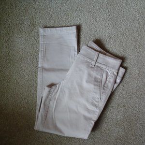 NWT Loft Modern  Chino Cropped lite color beige pants 4